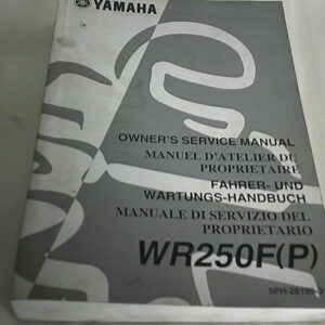 Manuel d'atelier d'occasion YAMAHA WR250