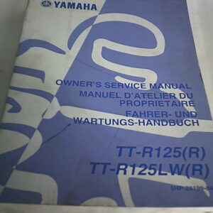 Manuel d'atelier d'occasion YAMAHA TTR 125