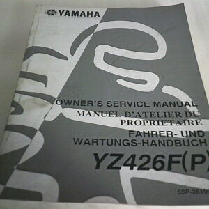 Manuel d'atelier d'occasion YAMAHA YZ 426