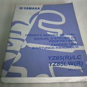 Manuel d'atelier d'occasion YAMAHA YZ 85