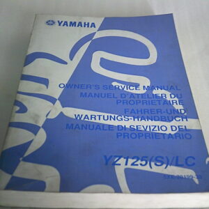 Manuel d'atelier d'occasion YAMAHA YZ 125