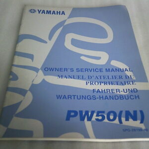 Manuel d'atelier d'occasion YAMAHA PW50