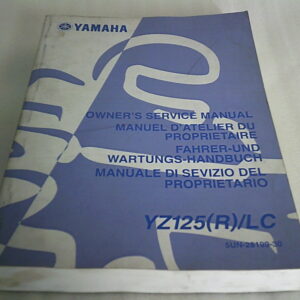 Manuel d'atelier d'occasion YAMAHA YZ 125