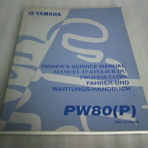 Manuel d'atelier d'occasion YAMAHA PW 80