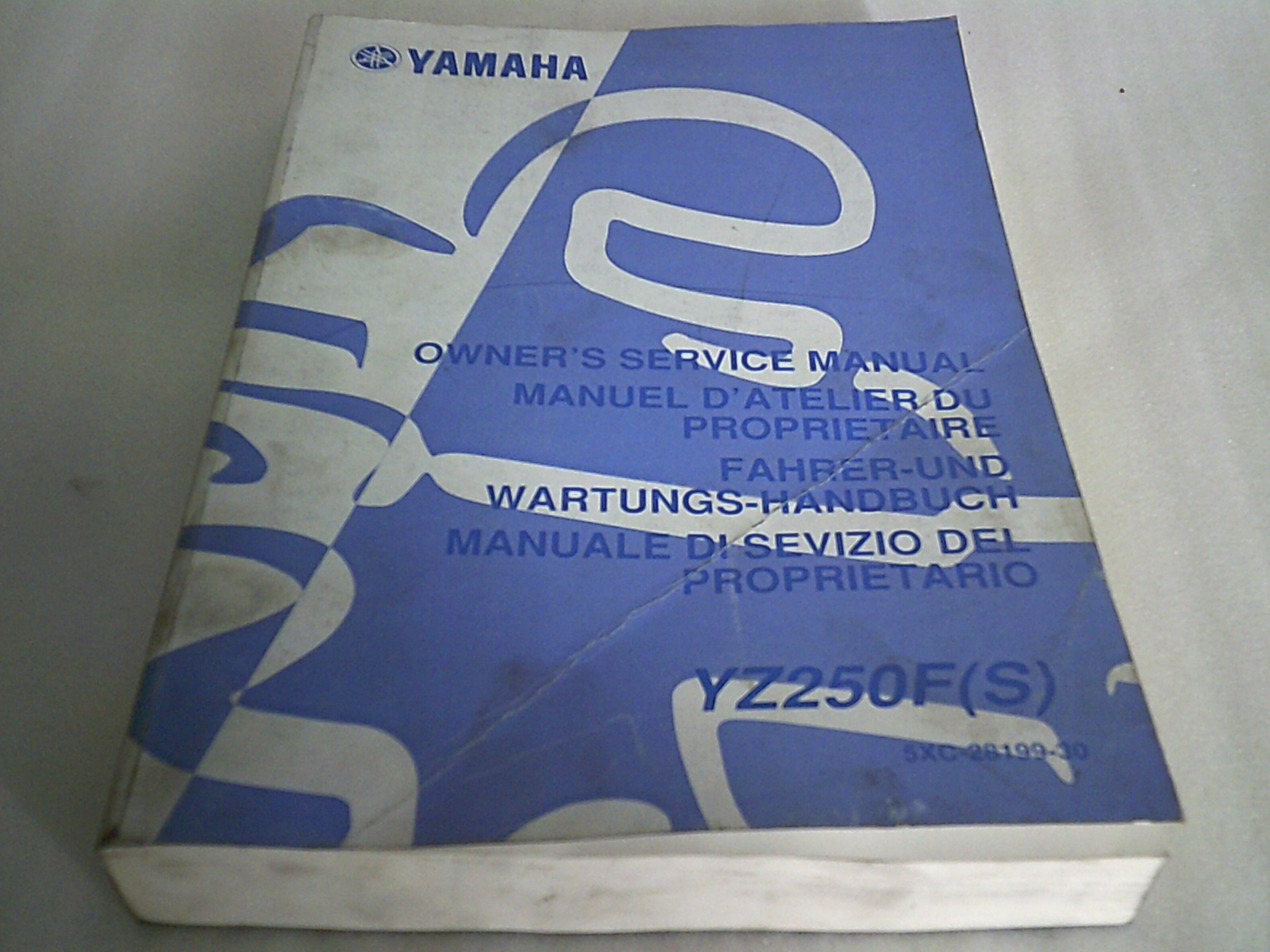 Manuel d'atelier d'occasion YAMAHA YZ 250