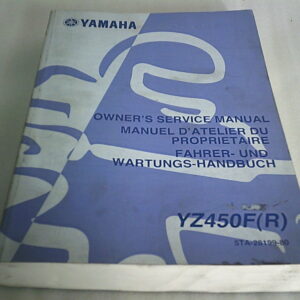Manuel d'atelier d'occasion YAMAHA YZ 450