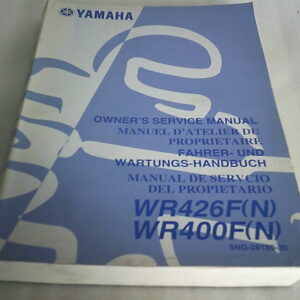 Manuel d'atelier d'occasion YAMAHA WR 426 F // WR 400 F