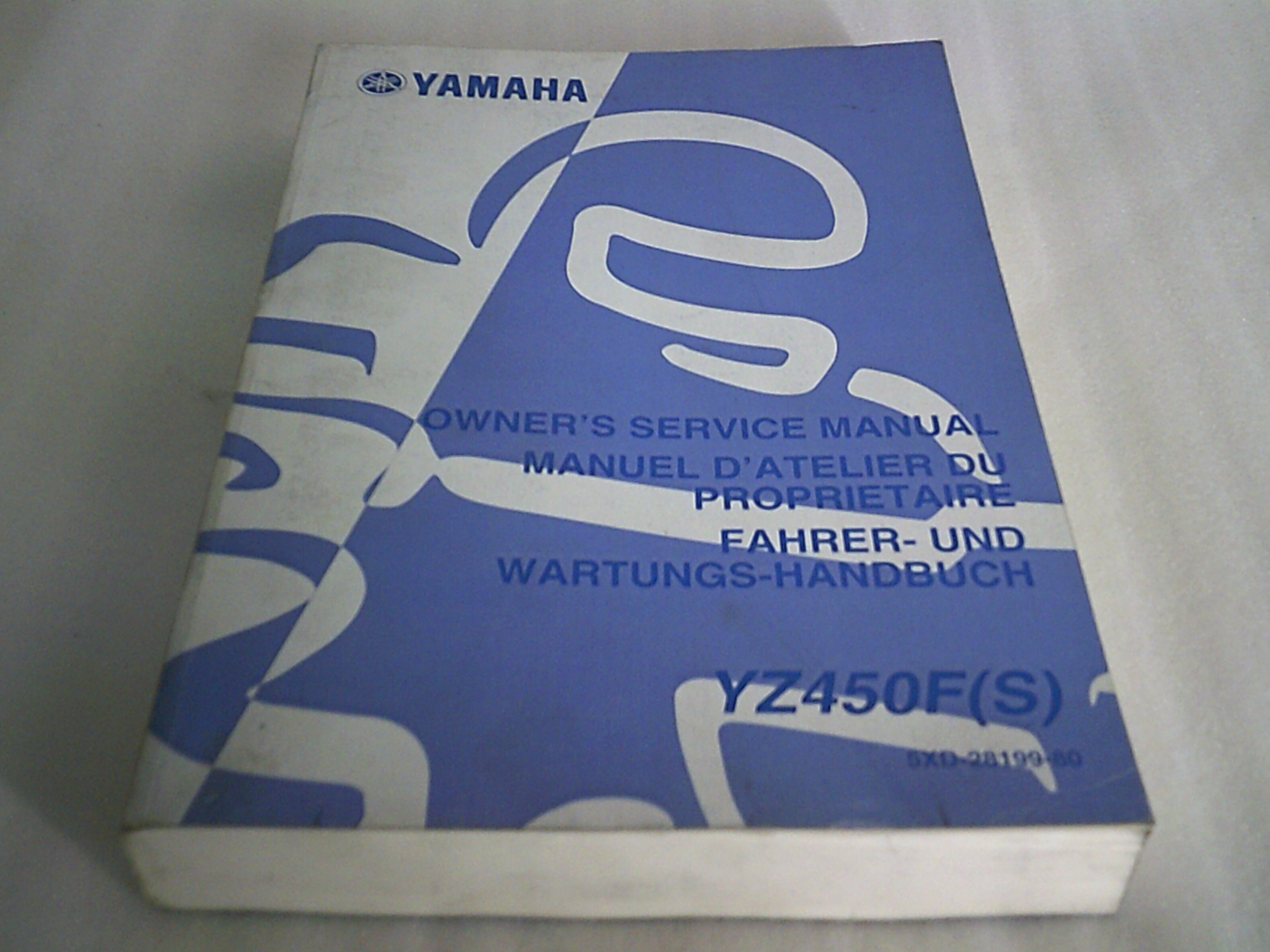 Manuel d'atelier d'occasion YAMAHA YZ 450
