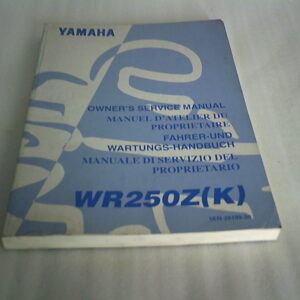 Manuel d'atelier d'occasion YAMAHA WR250