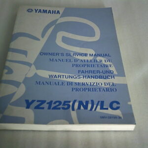 Manuel d'atelier d'occasion YAMAHA YZ 125