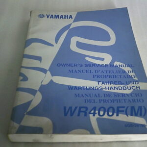 Manuel d'atelier d'occasion YAMAHA WR 400 F