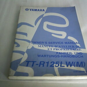 Manuel d'atelier d'occasion YAMAHA TTR 125