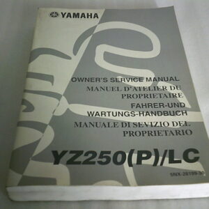 Manuel d'atelier d'occasion YAMAHA YZ 250