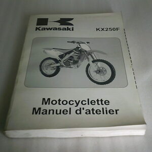Manuel d'atelier KAWASAKI KX 250 F Année 2006