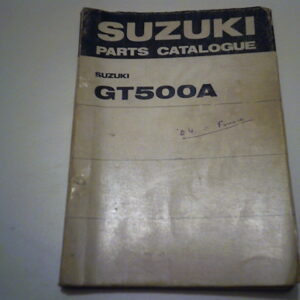Parts list SUZUKI GT 500 A