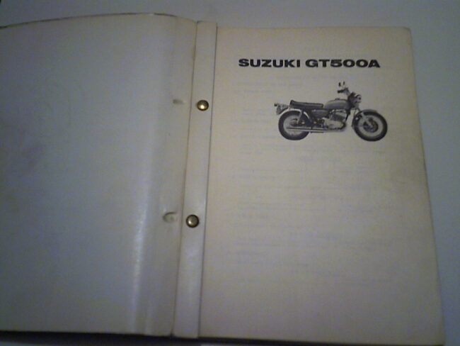 Parts list SUZUKI GT 500 A