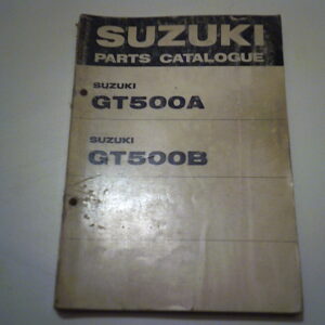 Parts list SUZUKI GT 500 A B