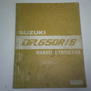 Manuel d'entretien d'occasion SUZUKI DR650  R/S