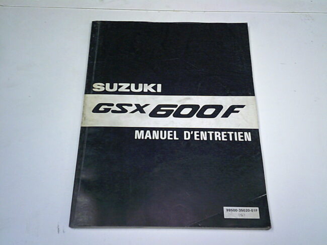 Manuel d'entretien d'occasion SUZUKI GSX 600 F