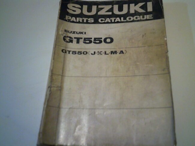 Parts list SUZUKI GT 550