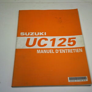 Manuel complément de manuel d'entretien d'occasion SUZUKI UC 125