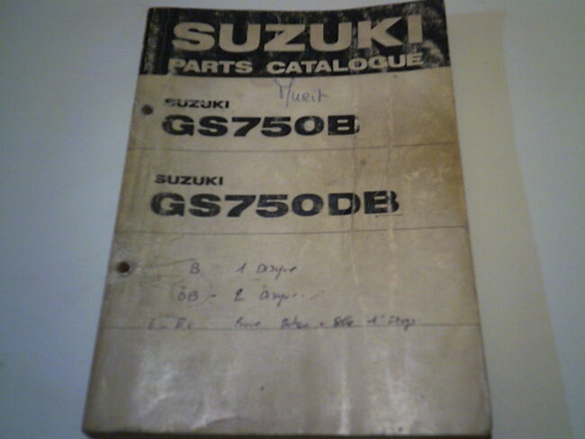 Parts list SUZUKI GS 750