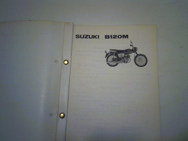 Parts list SUZUKI B 120 M