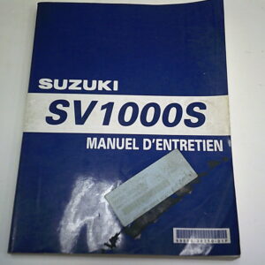 Manuel d'entretien  d'occasion SUZUKI SV 1000 S