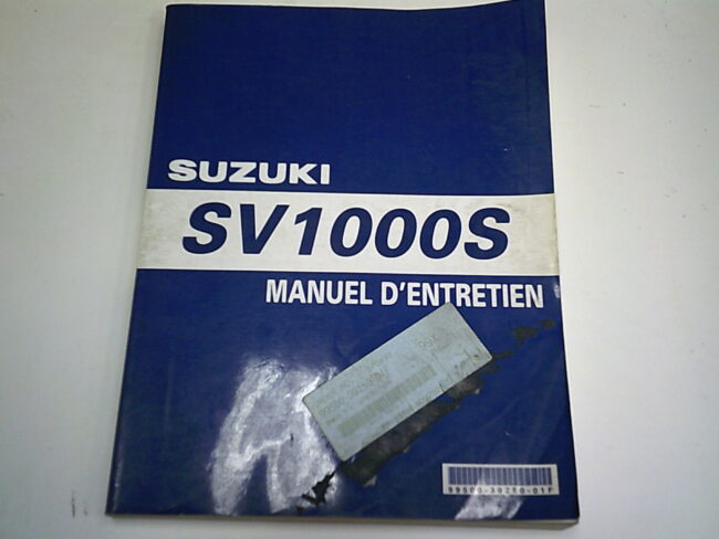 Manuel d'entretien  d'occasion SUZUKI SV 1000 S