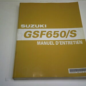 Manuel d'entretien  d'occasion SUZUKI GSF 650/S