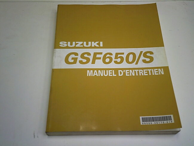 Manuel d'entretien  d'occasion SUZUKI GSF 650/S