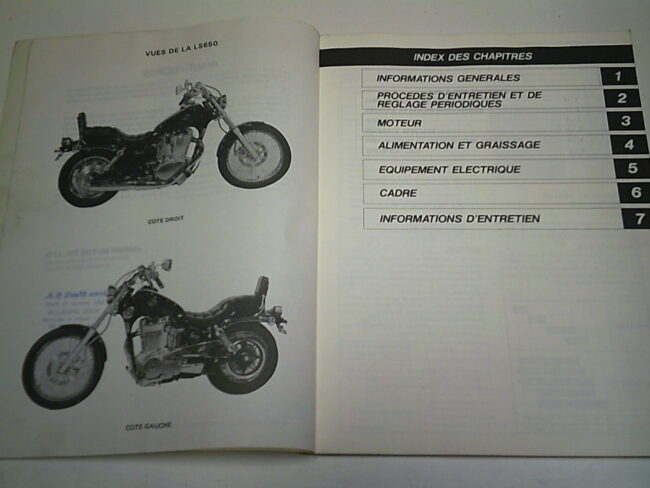 Manuel d'entretien  d'occasion SUZUKI LS 650