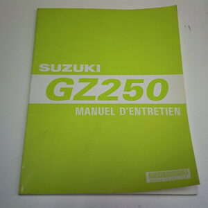 Manuel d'entretien  d'occasion SUZUKI GZ 250