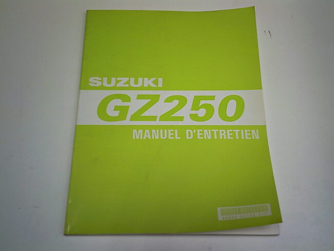 Manuel d'entretien  d'occasion SUZUKI GZ 250