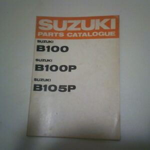 Parts list SUZUKI B100 B105P