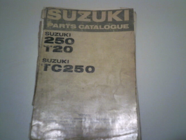Parts list SUZUKI 250 T20 TC250