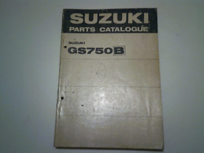 Parts list SUZUKI GS 750 B