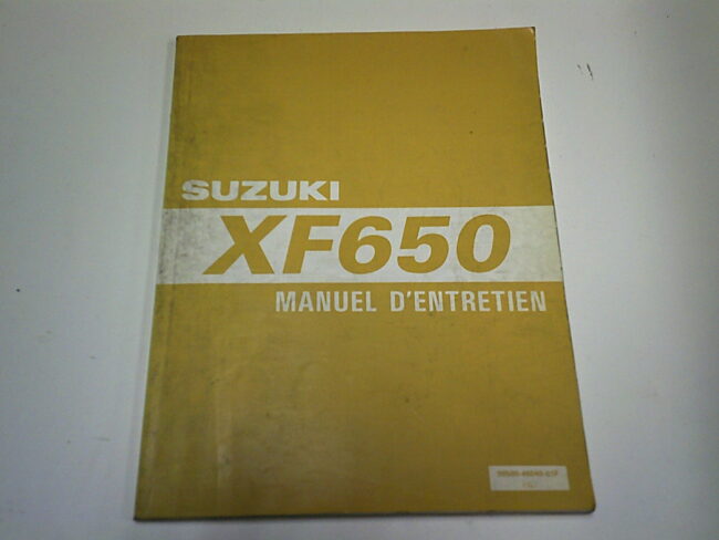 Manuel d'entretien   d'occasion SUZUKI XF 650