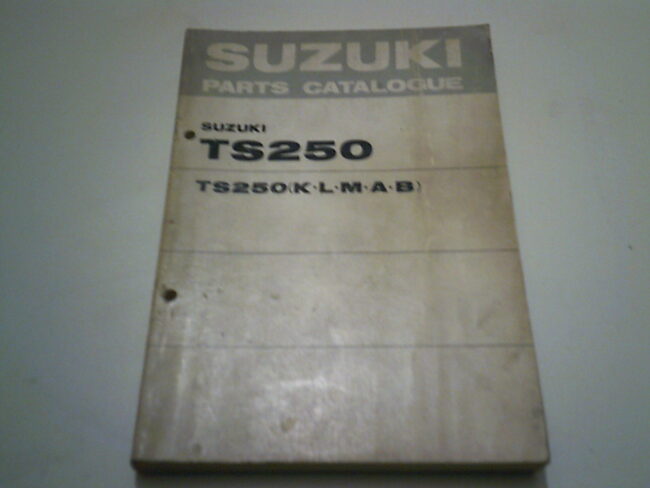 Parts list SUZUKI RL 250