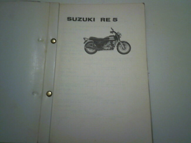Parts list SUZUKI RE 5