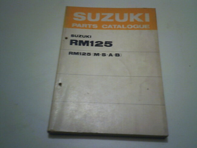 Parts list SUZUKI RM 125