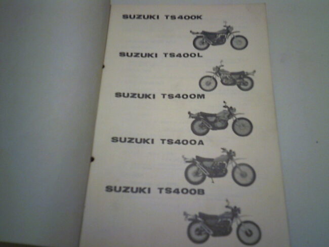 Parts list SUZUKI TS 400