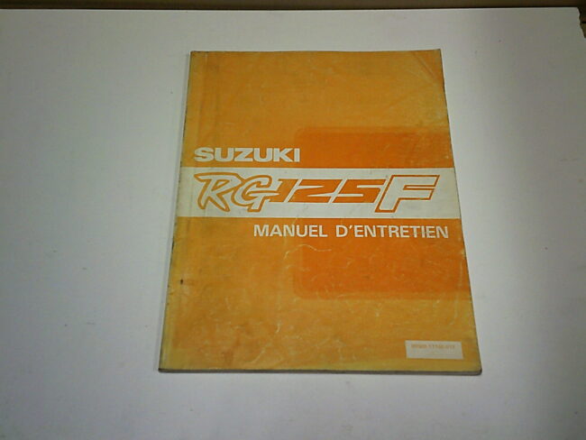 Manuel d'entretien   d'occasion SUZUKI RG 125 F