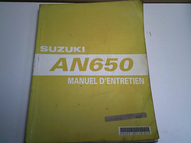 Manuel d'entretien d'occasion SUZUKI AN 650