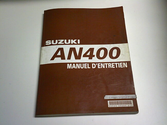 Manuel d'entretien   d'occasion SUZUKI AN 400 BURGMAN