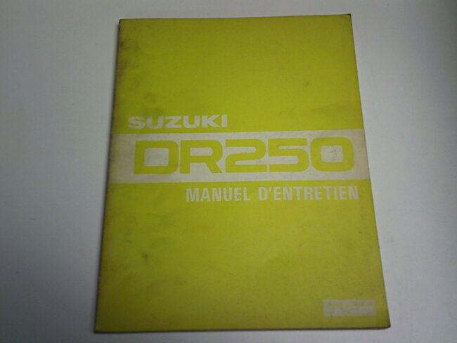 Manuel d'entretien   d'occasion SUZUKI DR 250